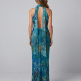 Juniper | Abito Maxi Senza Maniche con Collo a Halter