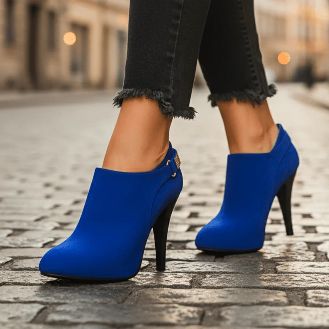 Aurora Bell Velvet Boots
