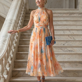 Elin | Abito Midi con Scollo Halter Morbido
