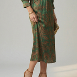 Lune | Vestito Midi Avvolgente Naturale