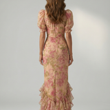 Vianne | Abito Maxi con Collo Alto Gentile