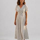 Sophia | Abito midi in stile avvolgente
