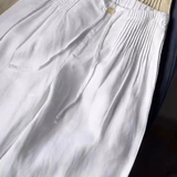 Camille | Pantaloni larghi in misto cotone e lino