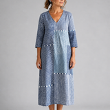 Doris | Abito midi patchwork