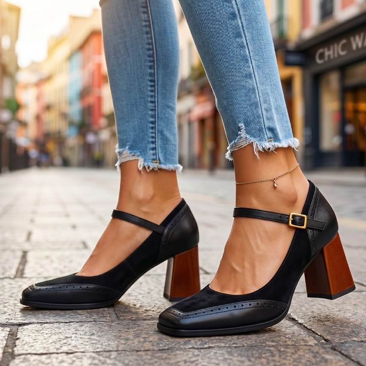 Aurelia Leather Heels