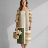 Christa | Abito midi a righe