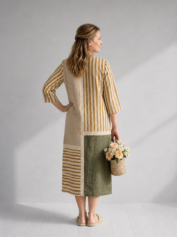 Christa | Abito midi a righe