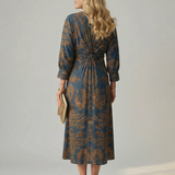 Lune | Vestito Midi Avvolgente Naturale