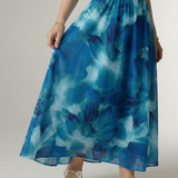 Sylin | Vestito Midi con Collo Halter Arricciato