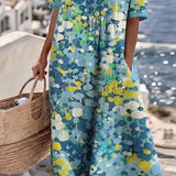 ELENA™ - ELEGANTE ABITO MIDI ESTIVO FLOREALE