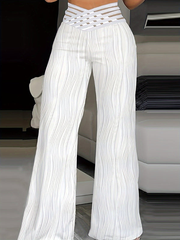 Emma | Pantaloni a Vita Alta Crisscross