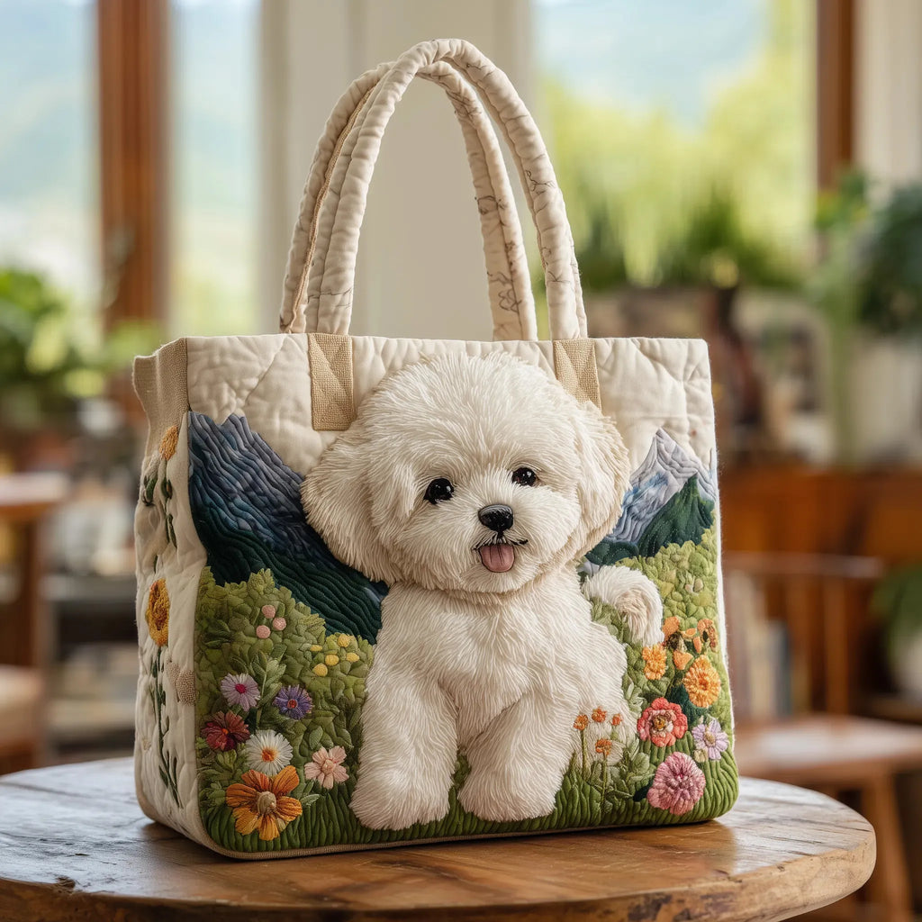 Borsa Artigianale Trapuntata - Cane Incantato