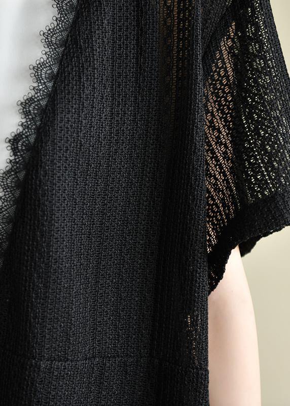 Beautiful black striped Wardrobes patchwork A Line Dress