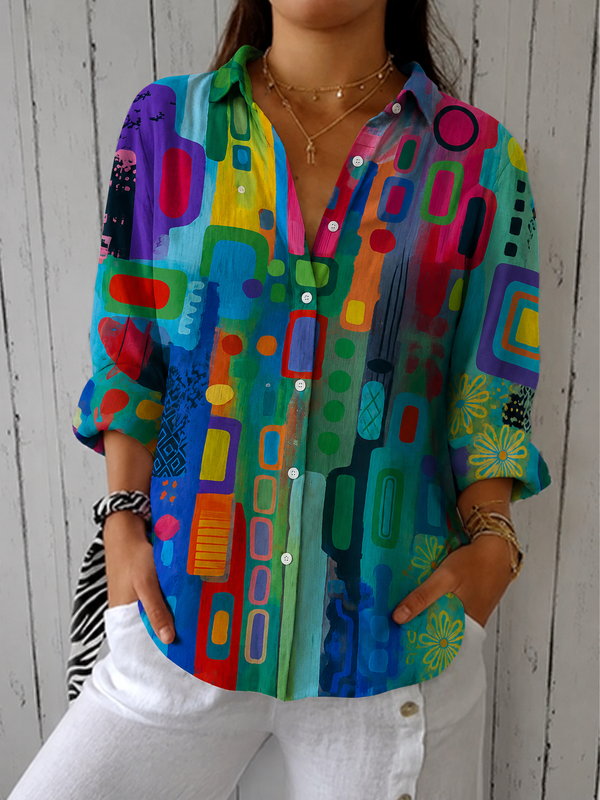 Catalina | Blusa Artistica Vivace con Bottoni