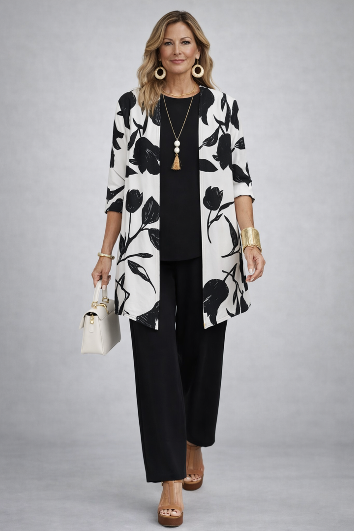 Elaira | Cardigan top and pants set