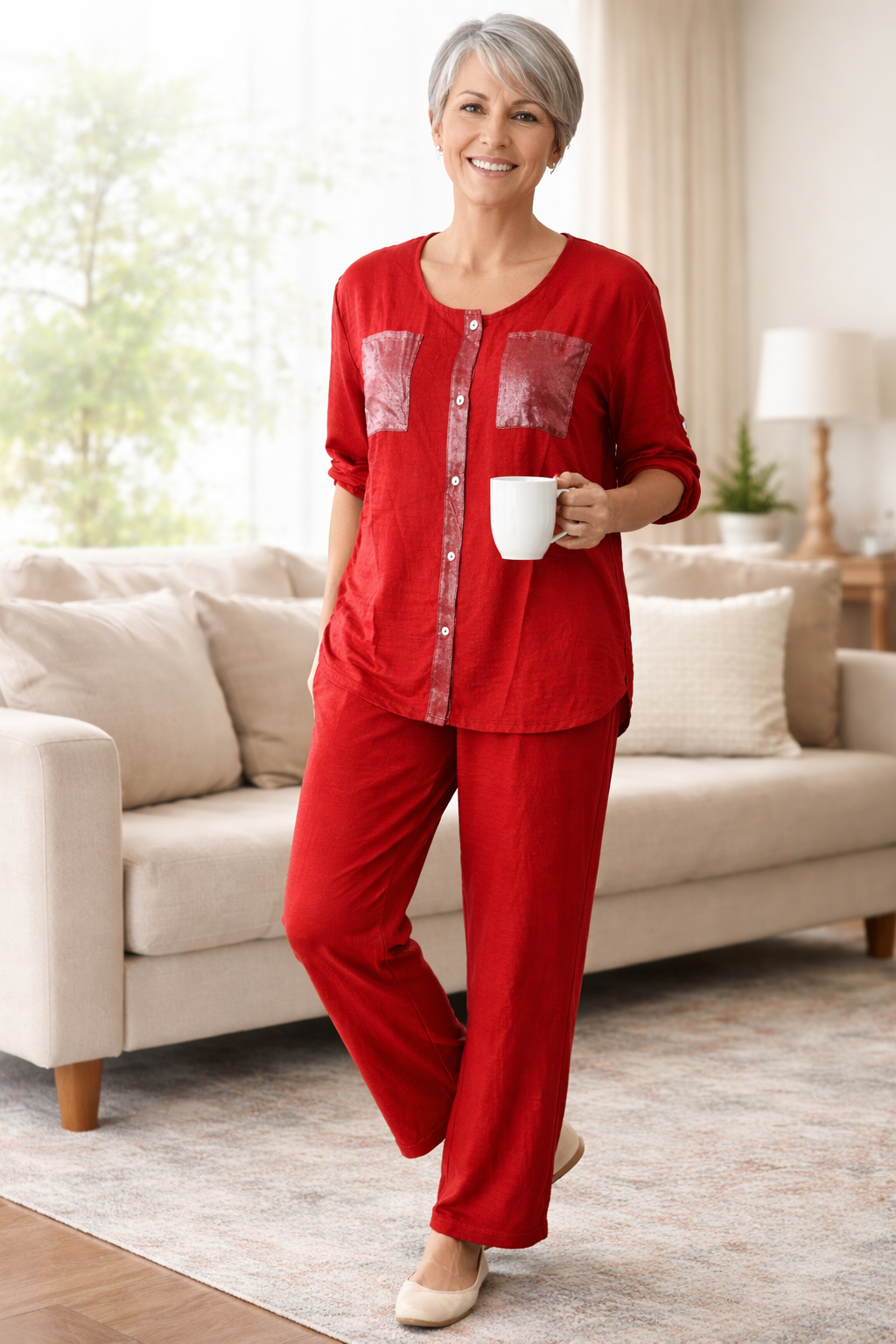 Marzia | Button shirt and pants set