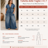 Maya | Tuta a V con Maniche Corte
