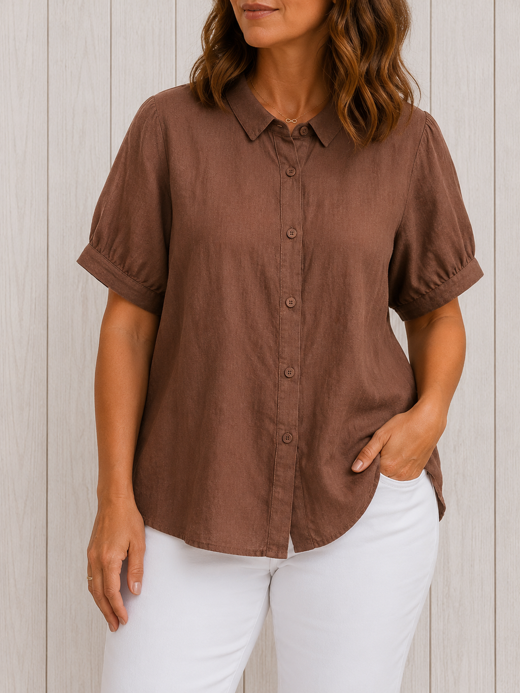 Pamela™ | Camicia Casual con Bottoni
