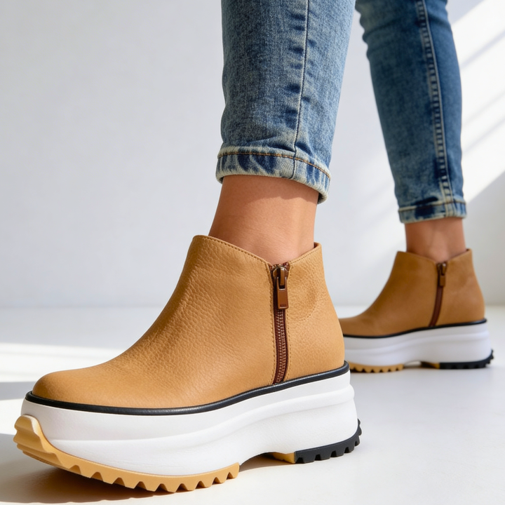 Natalia Platform Ankle Boots