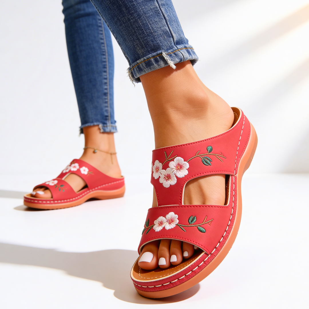 Ella Floral Orthopedic Sandals