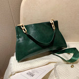 Elegante Borsa a Spalla in Pelle Morbida - Grande Capacità Borsa alla Moda