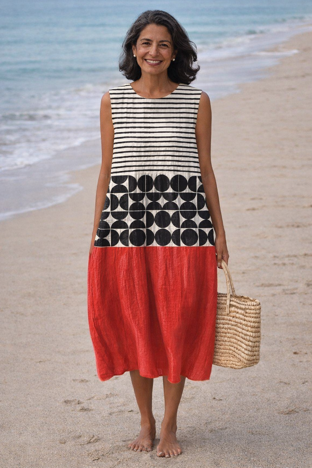 Juana | Vestito Midi a Righe