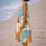 Iris | Vestito Midi Geometrico