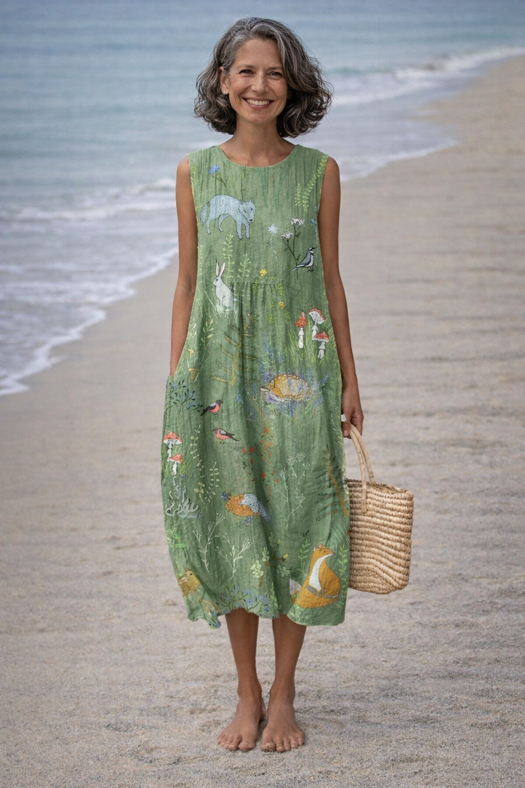 Esperanza | Vestito midi stile woodland