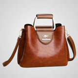 Anna | Borsa in Pelle Bi-Colore Elegante