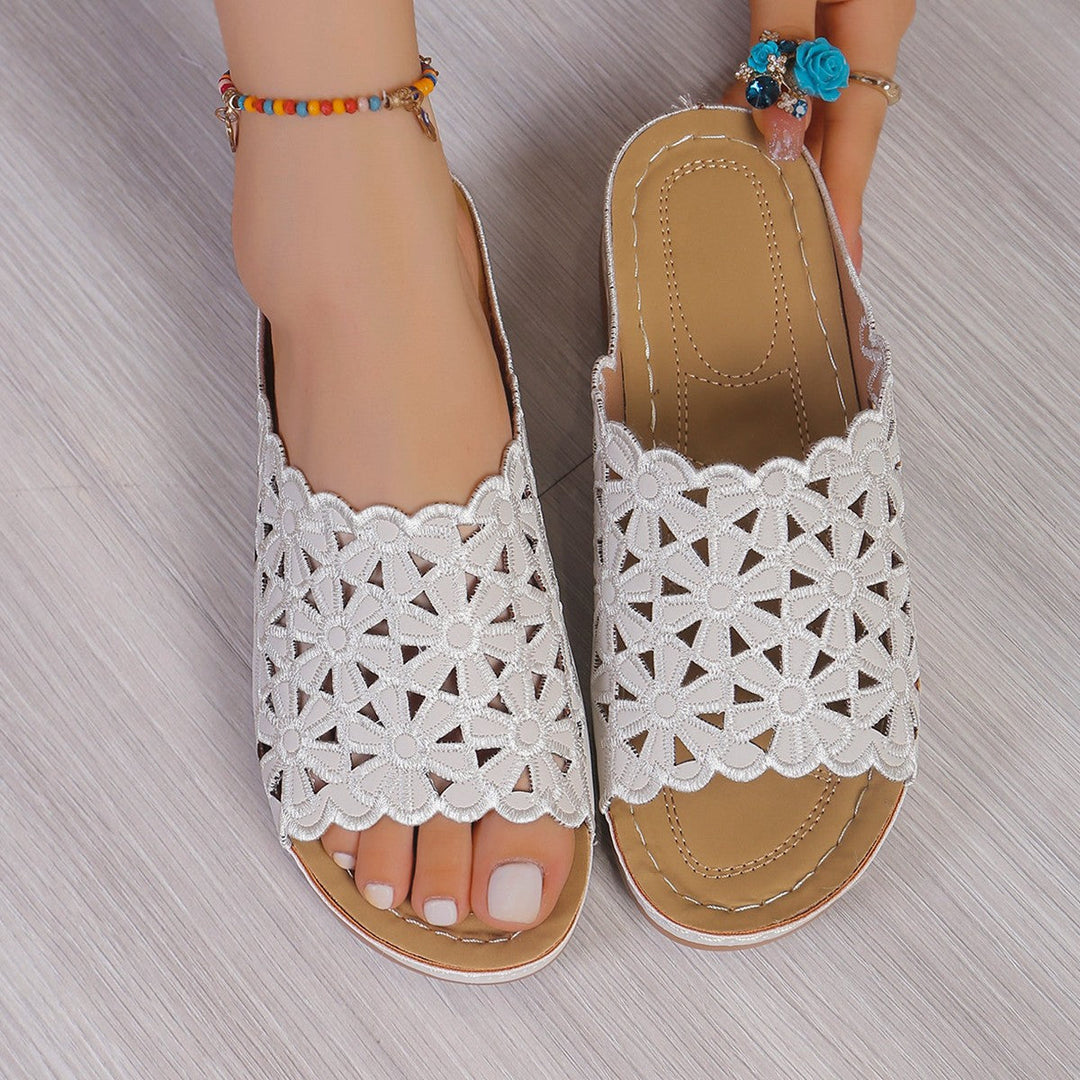 Lila Rae Floral Orthopedic Sandals
