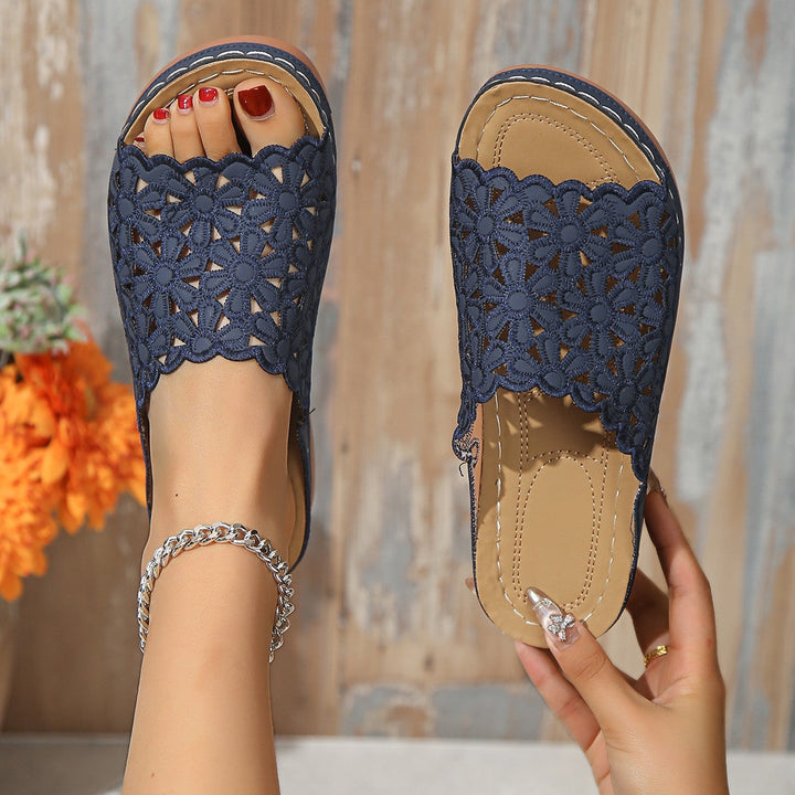 Lila Rae Floral Orthopedic Sandals
