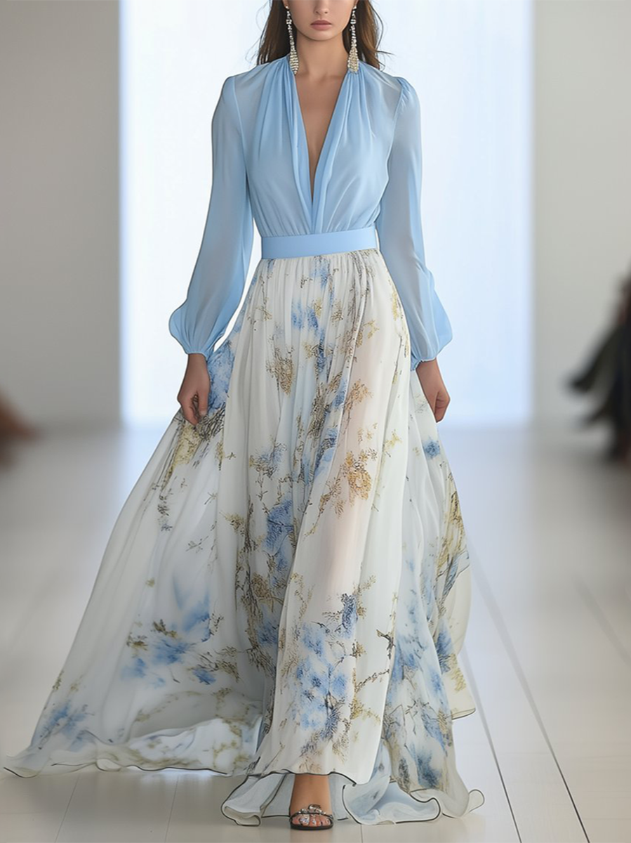 Abigail™ - Maxi Dress con Stampa Floreale Stupenda