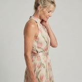 Aurelle | Abito Midi Floreale con Collo Halter