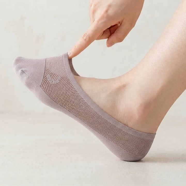 Invisible Breathable Reinforced Toe No-Show Socks