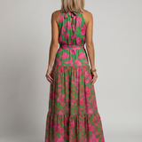 Rowen | Abito Midi con Scollo All'Americana