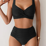 Costume da bagno estivo a vita alta