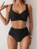 Costume da bagno estivo a vita alta