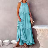 Alessia™ | Maxi-abito plissettato