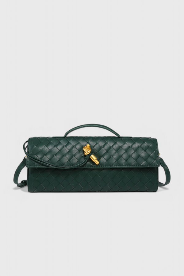 Melanie Clutch con Dettaglio Oro a Nastro