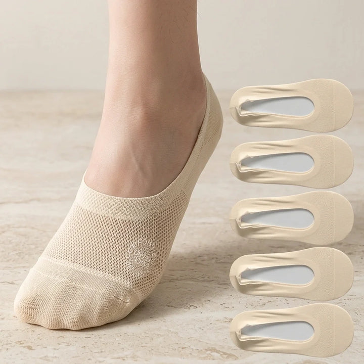 Invisible Breathable Reinforced Toe No-Show Socks