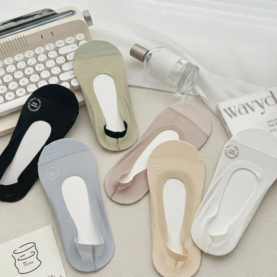Invisible Breathable Reinforced Toe No-Show Socks