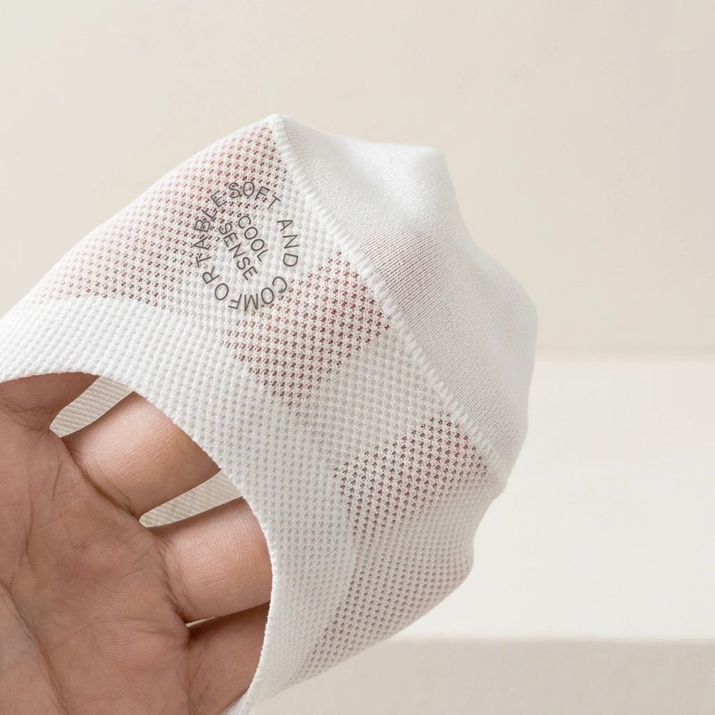 Invisible Breathable Reinforced Toe No-Show Socks