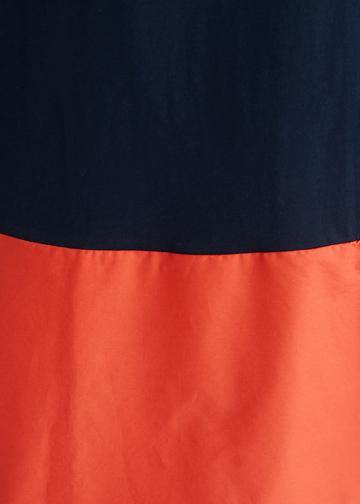 Women o neck patchwork summer quilting dresses Shape orange Dress