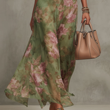 Livia | Abito Maxi Halter Floreale Elegante