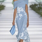 Frederique | Abito Elegante con Stampa Floreale