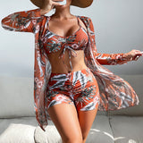 Bloom | Set Bikini a 3 Pezzi con Stampa
