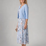 Marlene | Abito midi floreale con giacca corta