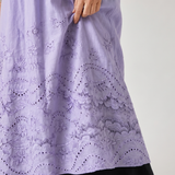 Evelin | Abito midi boho con orlo ricamato
