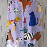 Firenze | Blusa con Cani Giocosi