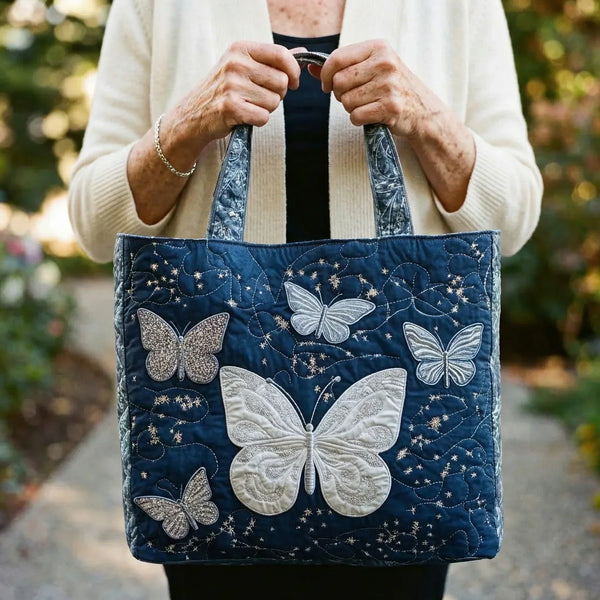 Borsa Artigianale - Farfalla Argento